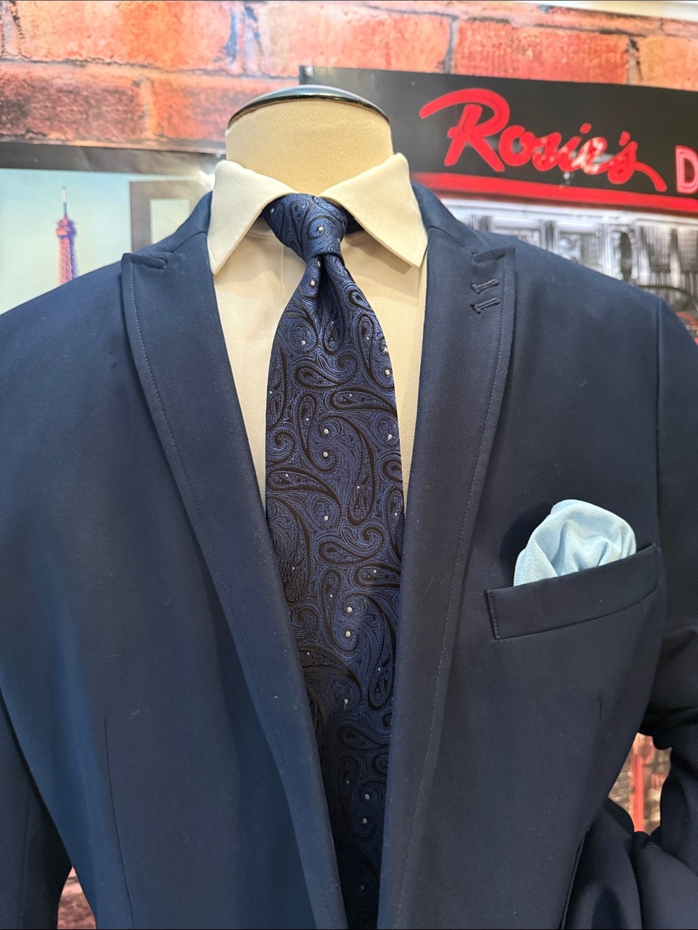 INC International Concepts Slim Fit Jacket - Dark Navy